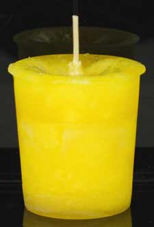 Positive Energy Herbal votive - yellow (image for) Positive Energy Herbal votive - yellow